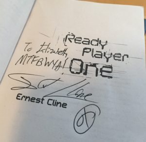 autograph from ernie cline