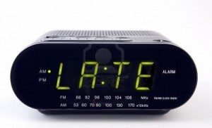 stop being late